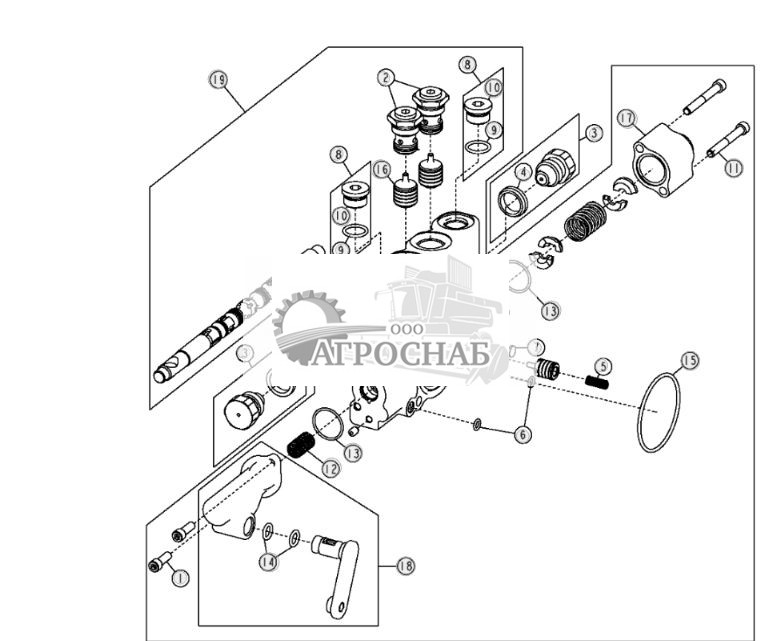 Секция правого клапана вспомогательного оборудования без плавающего режима, стандартные органы управления - ST3623 481.jpg
